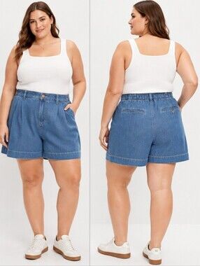NWT Old Navy High-Waisted OGC Chino Denim Shorts - Size Large (4" Inseam)